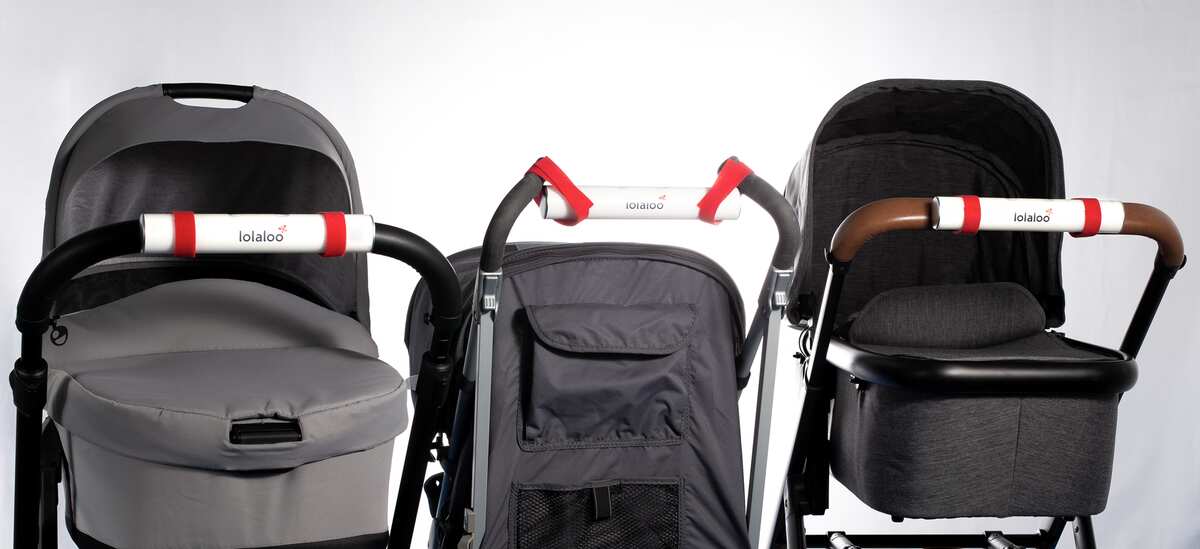 Die Einschlafhilfe für Babys lolaloo schaukelt jeden Kinderwagen und Buggy.