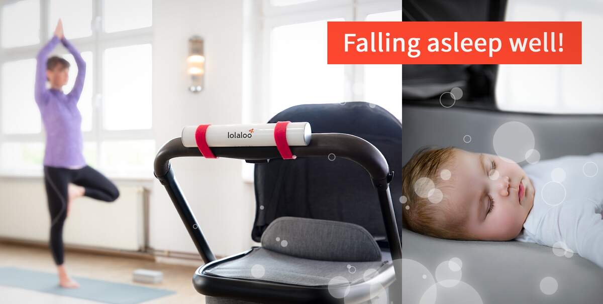 The lolaloo Sleeping Aid Rocks Every Stroller and Helps Babies Fall Asleep Well.